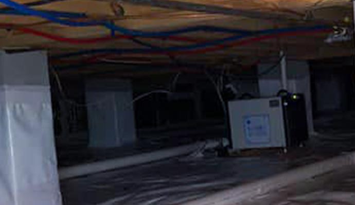 Basement crawl space dehumidification