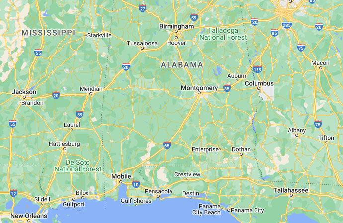 Bulldog Foundation & Crawlspace Specialists Service Area Map