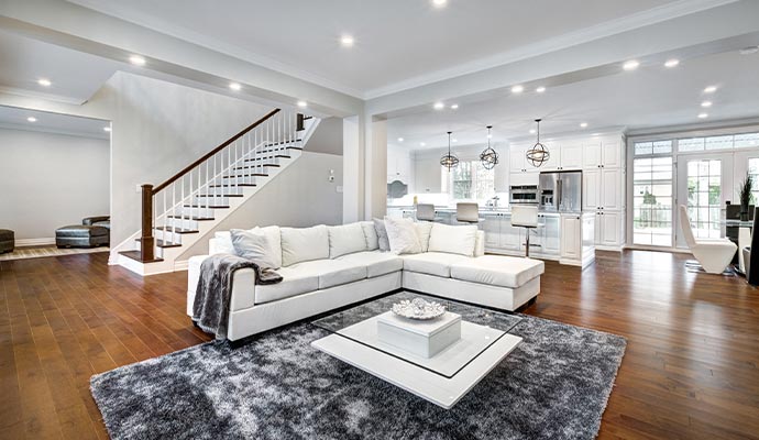Clean living room