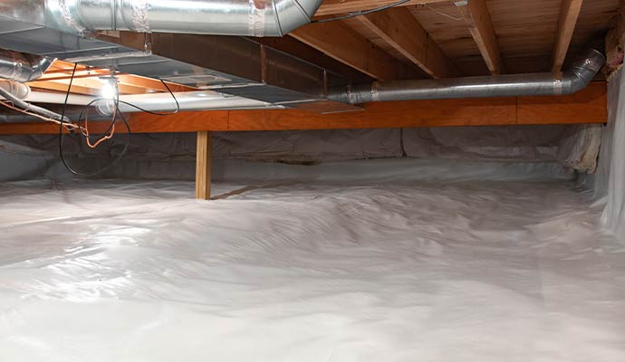 Crawl space interior