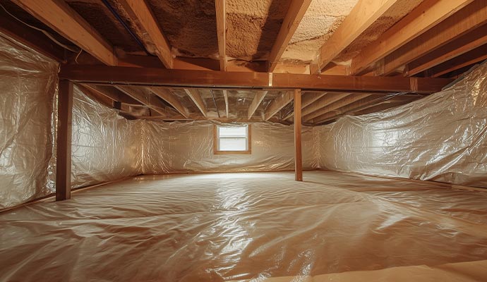 Air circulation in the crawl space