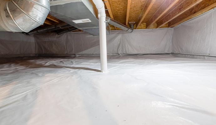 Insulated crawl space