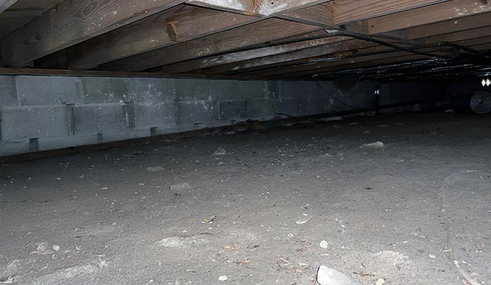 Dirty crawl space