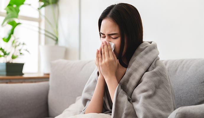 Women having allergen problem