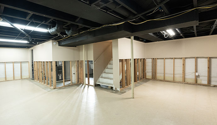 Basement waterproofing