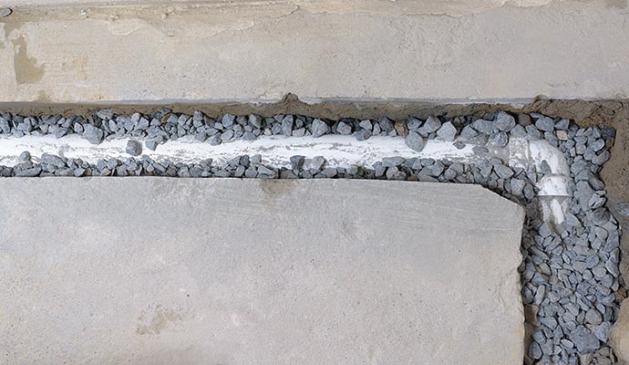 Installing crawl space drain