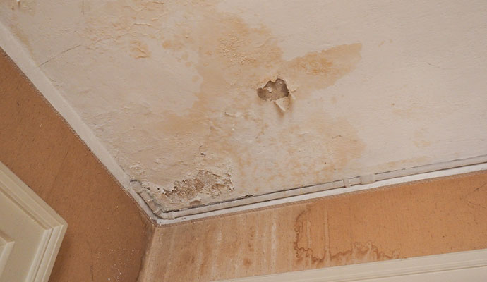 Water damage ceiling