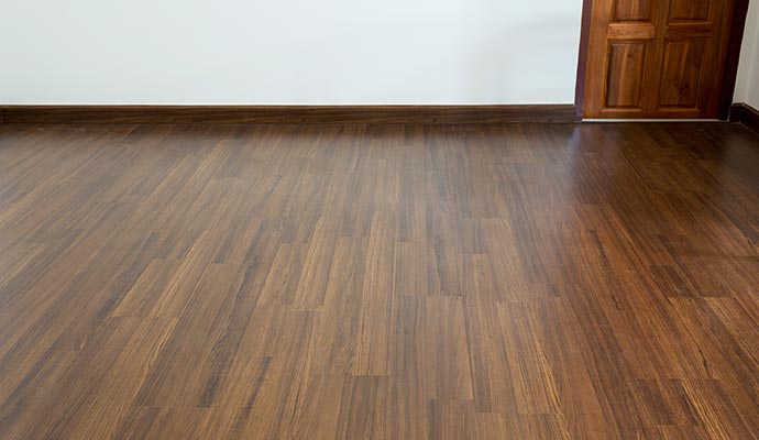 Wooden sloped floor in a residential property